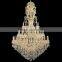 Maria Theresa 18 Lights Golden Long Crystal Chandelier Light