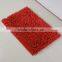 chenille floor mat with anti slip base polyester room mat