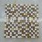 Art decorative wall mirror crystal glass wholesale gold color glass mosaic tile                        
                                                                                Supplier's Choice