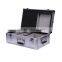 carry-on silver aluminum tool case instrument casing with combination lock for professionals