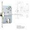 Door Lock Italian, Italy European Mortise lock body for sliding wooden door 410C