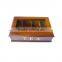 Factory supplier wooden tea set packaging storage box with dividers