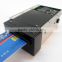 hybrid smart ic/ rfid/msr motorized contact/contactless card reader
