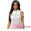 White see through hot sale female Sleeveless Mesh lace bodysuit