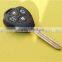 Keyless entry 4 button replacement remote key fob case blank shell for Toyota car key Toy43 blade