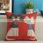 New home decor cat cotton linen square throw sofa christmas pillow case cushion cover