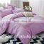 2015 customize pure color 100% cotton bedding set
