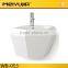 WB-049R Wall Hung Ceramic Pedestal Wash Basin Bathroom Sinks