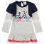 ( HG4820 ) grey 2-6y Nova wholesale boutique girls autumn outfit children 2 pieces set