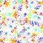 3d water transfer printing film colorful flower pattern