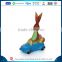 Resin Easter Rabbit Figurines Statue,Resin Easter Snow Globes,Polyresin Easter Straw Rabbit