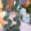 Driect manufacture Latest spiral topiary artificial boxwood spiral tree for decoration