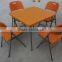 80cm metal plastic square folding table
