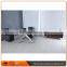 Top sell 1.8m-2.4m mdf stainless steel dining table designs