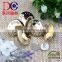 SGS Nickle free shiny gold color custom garment jeans button for pants