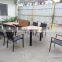 extending plastic wood long table, dining wooden table furniture