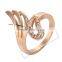 New Fashion Fashion Jewelry Women Lovely Gift Ring for Banquet Inlay Zircon Cubic