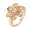 Graceful Flower Shaped Women Lovely Ring for Party Girlfriend Gift