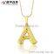 xuping jewelry alphabets pendant designs, necklace pendant, alphabet letter