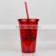 Double Wall Plastic Tumbler with Lid and Straw Acrylic Tumbler                        
                                                Quality Choice