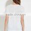 Fashion design 95% Polyester 5% Elastane Womens Longline Plain Short Sleeve OEM