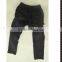 extensible waist stripe design balck jeans pent