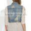 2015 fashion Custom Fashion Varsity Jean Vest JXZ025