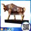 Good quality strong arm cow statue resin animal craft for sale