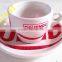 European stylish printed afternoon tea time tea sets, bulk coffee/ tea cup and saucer wholesale
