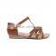 CX049 women classic braided wedge sandals