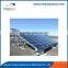 Solar panel tracking system for open filed and flat roof mount installation