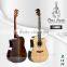 L-890S 41' high quiality solid spruce top rosewood body rosewood fish bone binding inlay rattan acoustic guitar