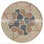 Beverly Hills Villa floor design round marble mosaic tile puzzle floor mosaic medallions