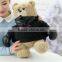 2016 Hot Sale Custom Black Clothe Bear Toy Cute Plush Teddy Bear