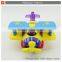 Plastic battery operated toys electric cartoon plane with music