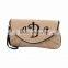 wholesale boutique monogrammable Burlap clutch bag