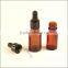 0.5ml 1ml Amber Glass Pipette with Bent Ball Tip Dropper Bottles