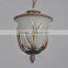 America Style polyresin buckhorn pendant lamp glass pendant light fixture for home decor simple coffee bar and restaurant