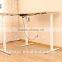 Adjustable height computer table for sitting and standing in office/commercial