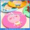 Round shape silicone mat cartoon silicone mat