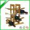 bamboo wine rack, wine bottle bamboo holder,solid wine shelf