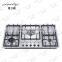 4 burner gas stove glass top gas cooker