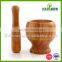 Eco-friendly Wood Mortar and Pestle Set for Kitchen