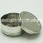 new round wedding candle tins with no printed