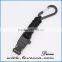 Black keychain Army tactical paracord wholesale high quality key chain with round ring
