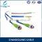 Hot sale single mode armored 2 core ftth fiber optic LC patch cord