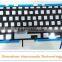 100%New Original CZ Version Keyboard for macbook A1278 CZ Version keyboard+ Backlight