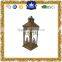 Bronze Christmas decoration metal candle lantern with tree