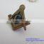 customize 3D metal golden souvenir regalia masonic badges