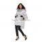 Pretty steps 2015 high end silver elegantly long length ladies winter Long Down & Feather Fill Coat